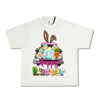 Pistachio Bunny Happy Easter truck Urban Heavy Tee - CowGirlArtShop