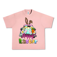 Salmon Bunny Happy Easter truck Urban Heavy Tee - CowGirlArtShop