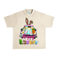 Sandshell Bunny Happy Easter truck Urban Heavy Tee - CowGirlArtShop