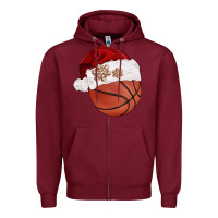 Burgundy Christmas sports Zipper Hoodie - BarkalooDesign