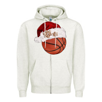 Oatmeal Heather Christmas sports Zipper Hoodie - BarkalooDesign