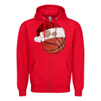 Red Christmas sports Zipper Hoodie - BarkalooDesign