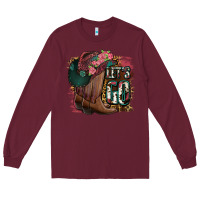 Burgundy Let's Go Long Sleeve Tee - Jasminsmagicworld