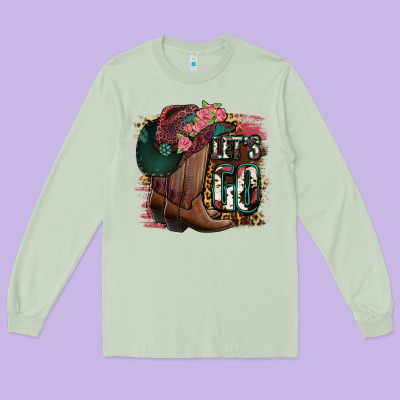 Let's Go Long Sleeve Tee Designed By Jasminsmagicworld