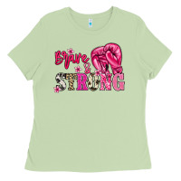 Matcha Brave and strong Cancer Awareness Ladies Tee - HowdyJamesFarm