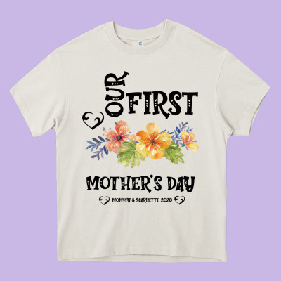 Our Fırst Mother's Day Mommy & Scarlette 2020 Heavy Core Tee Designed By Bettercallsaul