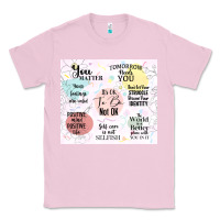 Bubblegum Pink it's ok to be not ok Classic Tee - TumblerDesignByShophia