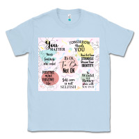 Dusty Blue it's ok to be not ok Classic Tee - TumblerDesignByShophia