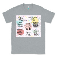 Heather Grey it's ok to be not ok Classic Tee - TumblerDesignByShophia
