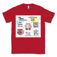 Red it's ok to be not ok Classic Tee - TumblerDesignByShophia