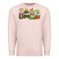 Pale Pink cinco de mayo coffee cups Premium Sweatshirt - AdoDesignShop