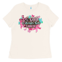Bone My god is stronger than Cancer Awareness Ladies Tee - HowdyJamesFarm