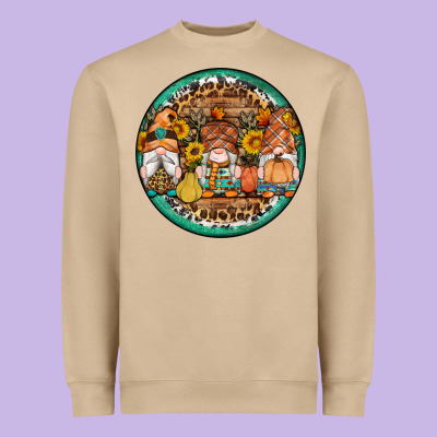 Fall Gnomes Round Earrings 4 Heavyweight Sweatshirt Designed By Artiststas