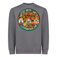 Storm fall gnomes round earrings 4 Heavyweight Sweatshirt - Artiststas