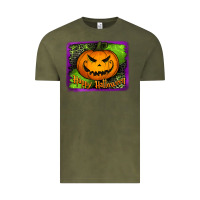Vintage Olive happy halloween jack o' lantern pumpkin Vintage Tee - Jasminsmagicworld