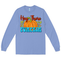 Colony Blue Hey There Pumpkin Long Sleeve Tee - FaDigitalArtStudio