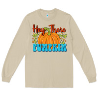 Mushroom Hey There Pumpkin Long Sleeve Tee - FaDigitalArtStudio