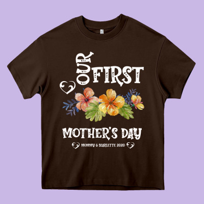 Our Fırst Mother's Day Mommy & Scarlette 2020 Heavy Core Tee Designed By Bettercallsaul