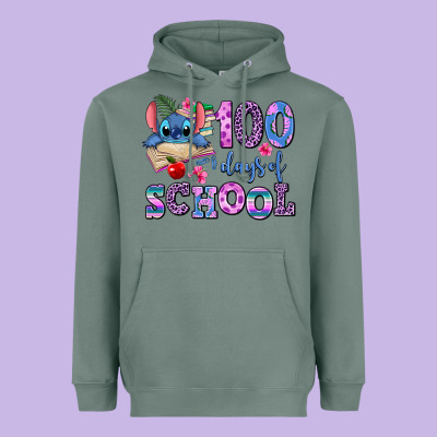 100 Days Of School Heavyweight Hoodie Designed By Adodesignshop