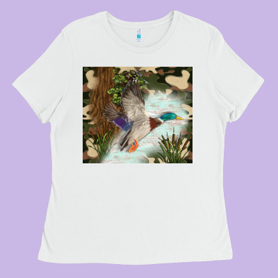Duck Hunting Ladies Tee Designed By Tumblerdesignbyshophia