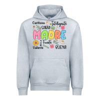 Heather Grey madre spanish mothers day Urban Hoodie - JahusDesignShop
