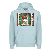 Blue Mist American Football Mom life Premium Hoodie - CowhideDigitalArt