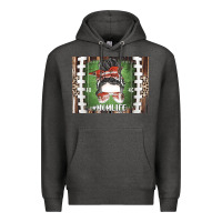 Charcoal Heather American Football Mom life Premium Hoodie - CowhideDigitalArt