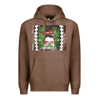 Chestnut American Football Mom life Premium Hoodie - CowhideDigitalArt