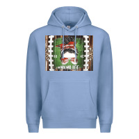 Colony Blue American Football Mom life Premium Hoodie - CowhideDigitalArt