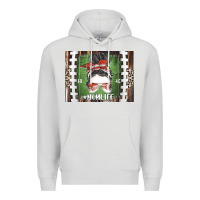 Dove Grey American Football Mom life Premium Hoodie - CowhideDigitalArt