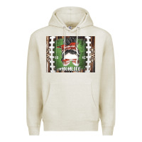 Oatmeal Heather American Football Mom life Premium Hoodie - CowhideDigitalArt