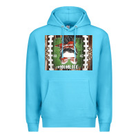 Ocean Blue American Football Mom life Premium Hoodie - CowhideDigitalArt