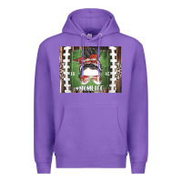 Purple American Football Mom life Premium Hoodie - CowhideDigitalArt