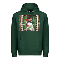Sports Green American Football Mom life Premium Hoodie - CowhideDigitalArt