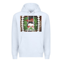 White American Football Mom life Premium Hoodie - CowhideDigitalArt