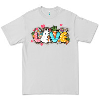 Dove Grey Love Easter Premium Tee - NancyCooperArtShop
