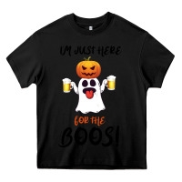 Black I'm Just Here For The Boos Heavy Core Tee - Bettercallsaul