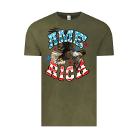 Vintage Olive American Eagle Vintage Tee - HowdyJamesFarm