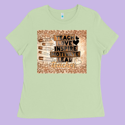 Black Teacher Ladies Tee Designed By Tumblerdesignbyshophia