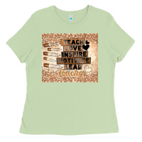 Matcha black teacher Ladies Tee - TumblerDesignByShophia