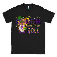 Black Let the good times roll with gnome Classic Tee - HowdyJamesFarm