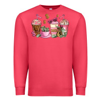 Cardinal boss lady coffee cups Premium Sweatshirt - AdoDesignShop