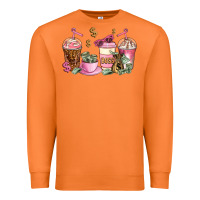 Carrot boss lady coffee cups Premium Sweatshirt - AdoDesignShop