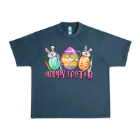 Midnight Navy Happy Easter Nurse eggs Easter Day Urban Heavy Tee - CowGirlArtShop