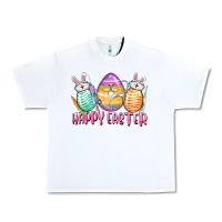 White Happy Easter Nurse eggs Easter Day Urban Heavy Tee - CowGirlArtShop