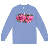 Colony Blue I' m survivor Breast Cancer Long Sleeve Tee - FaDigitalArtStudio
