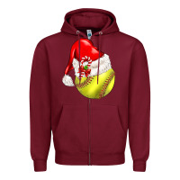 Burgundy Christmas sports Zipper Hoodie - BarkalooDesign