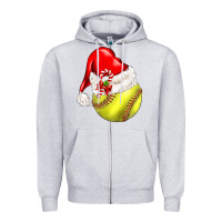 Heather Grey Christmas sports Zipper Hoodie - BarkalooDesign