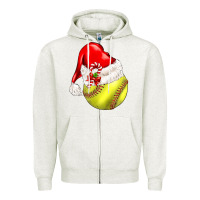 Oatmeal Heather Christmas sports Zipper Hoodie - BarkalooDesign