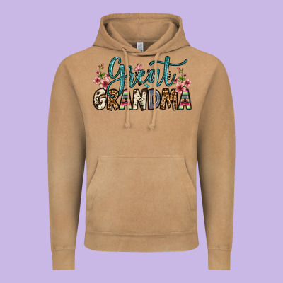 Great Grandma Vintage Hoodie Designed By Oliviacreatesart